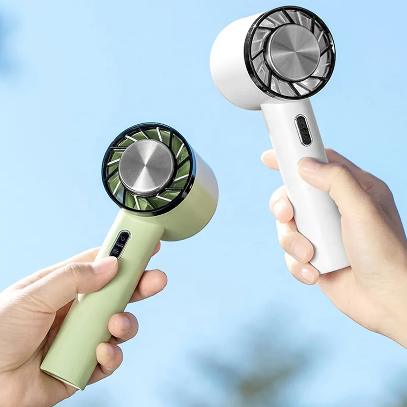 

Mini Portable Handheld Bladeless Fan USB Rechargeable Leafless Cooling Fan Cooler with 3 Speed Level Home Office Outdoor Fan