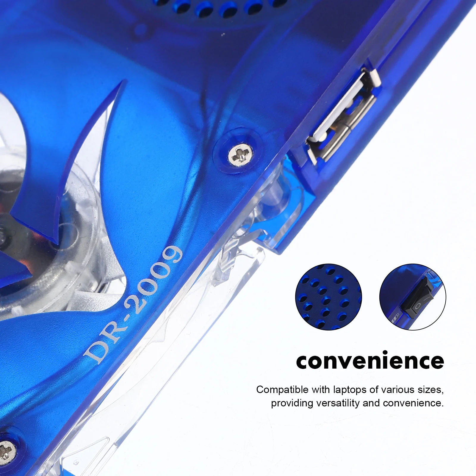 

Laptop Cooling Stand Pad Computer Fan for Stands Blue Electronic Device Fans Laptops