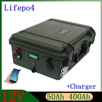 12V 600Ah 200Ah 100AH 150AH 300Ah 400AH 500Ah Lifepo4 lithium battery bluetooth BMS Power Supply for inverter fishing boat