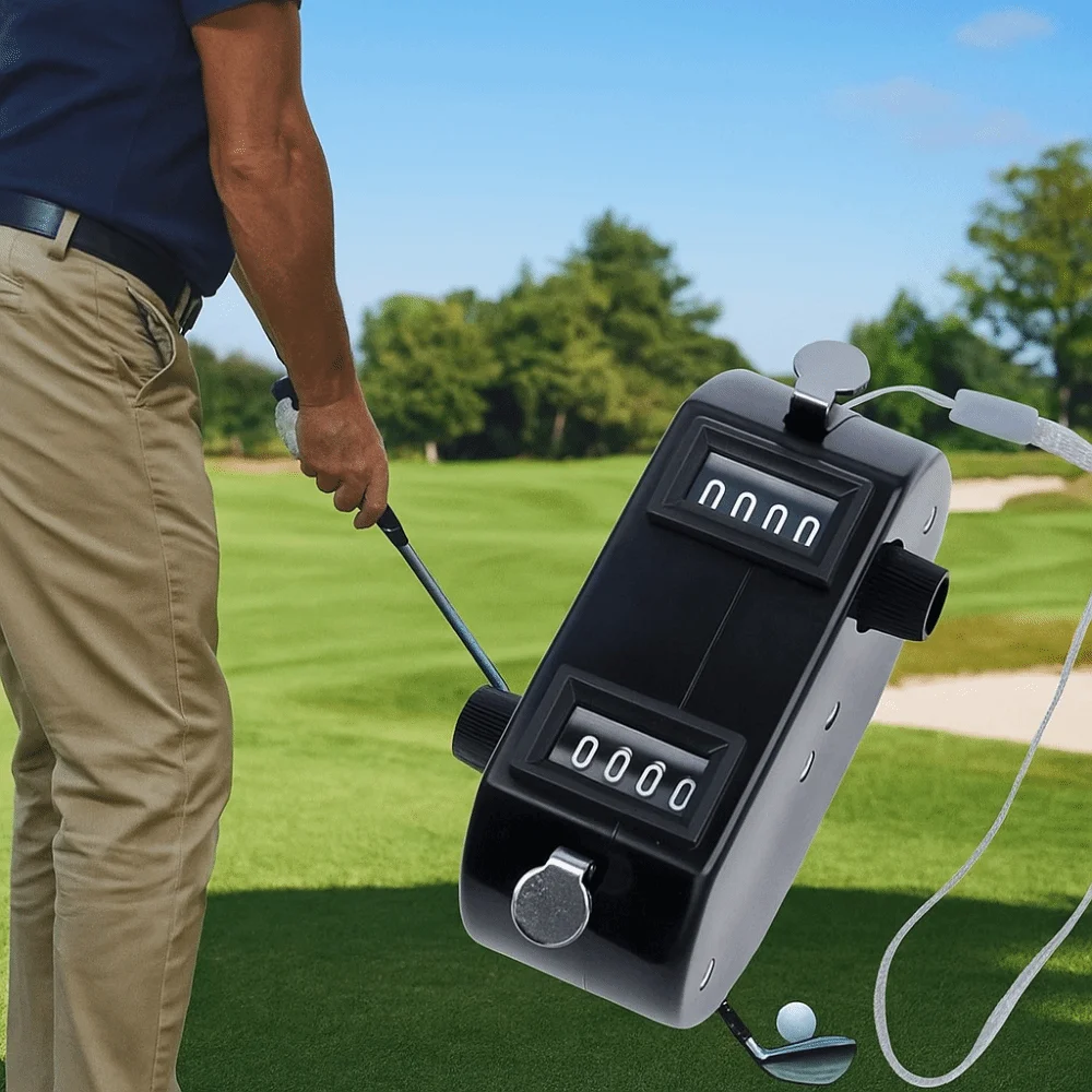 New Portable Bidirectional Counter Lightweight Hand Two-way Clickers Black Counter for Golf Score Keeper