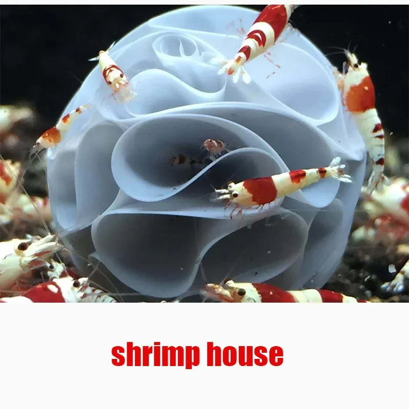 50pcs Shrimp Hiding Ball  Aquarium Shrimp Fish Dodge Decoration From the House Breeding to Avoid Watch the Shrimp