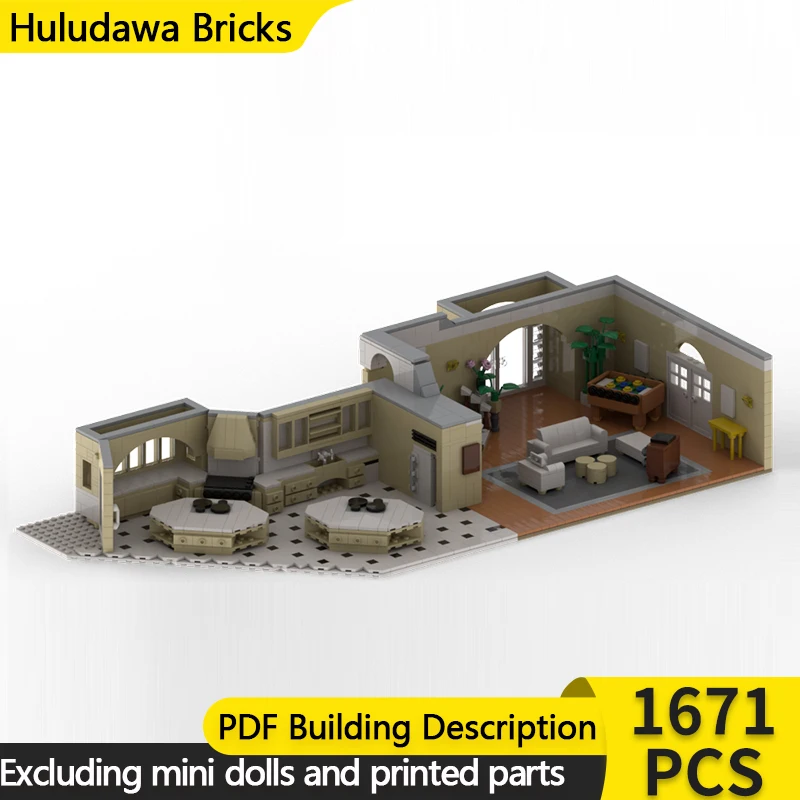 

Модель City Street View MOC, строительные кирпичи, популярные ТВ-драмы, модульные технологии, детские праздничные подарки, сборка игрушек, костюм