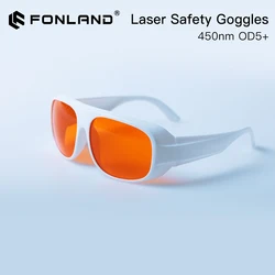 Fonland 355 & 532nm Laser Goggles Medium Size LP-GHP Protective Glasses Shield Protection for UV & Green Laser Safety Goggles