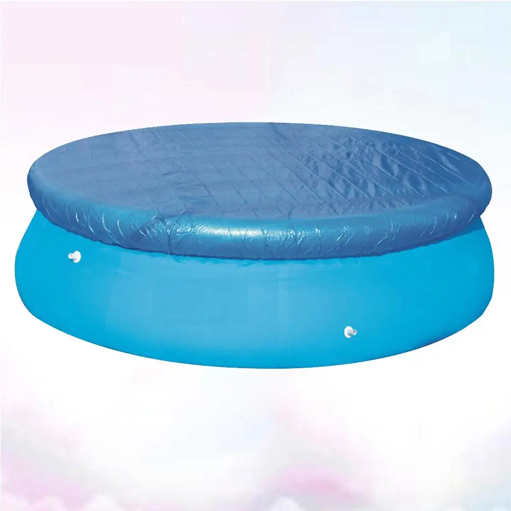 Swimming Pool Dust Cover 183cm Round Inflatable Pools Solar Blanket Dustproof Cover Summer Child Bath Facility