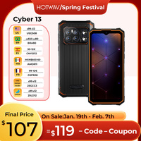 2024 Hotwav Cyber 13 Smartphone Android 14 8GB+128GB 10800mAh Smartphone 16MP+64MP Camera Camping Light 6.6\