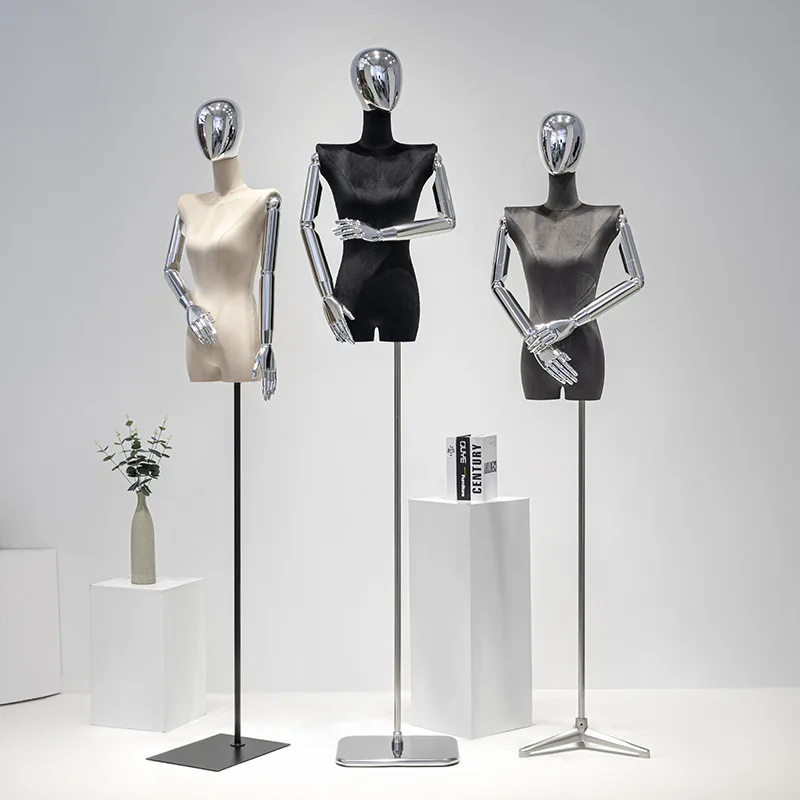 

Nordic Creative Flat Shoulder Human Mannequin Women's Clothing Store Korean Style Window Right-angle Shoulder Display Stand FYMQ