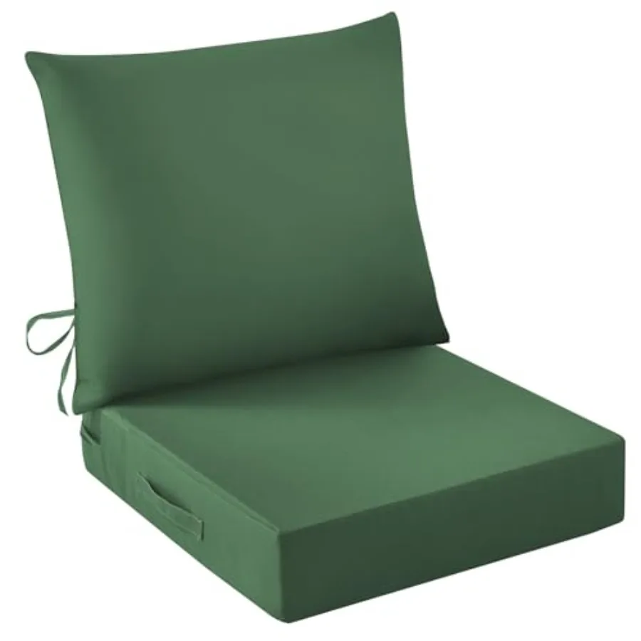 

Уличный комплект мебели для патио: водонепроницаемые и устойчивые к выцветанию подушки для стульев и диванов, 24 x 24 x 5.75 (высота), для уличной мебели.