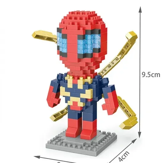 Hero Cartoon Micro Particle Building Blocks Children Assembly Toy Anime Action Figure Boy Girl Kid Gift Cute Toy Building Bricks
