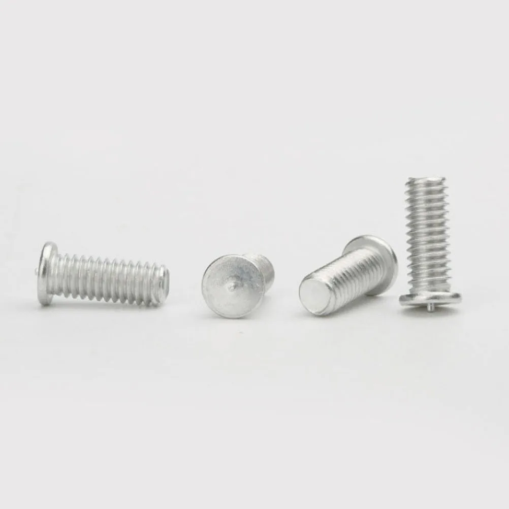 

100pcs Aluminum Weld Stud Sheet Metal Fasteners For Car Repair Durable Smooth Edge Ergonomic Design Machine Parts