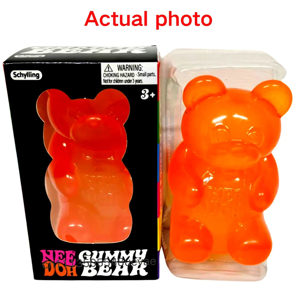 Schylling Cute Bear Nee Doh Maltose Squeeze Toy Dough Colorful Sensory Toy Creative New Item Desk Decoration Stress Relief Doll view 3