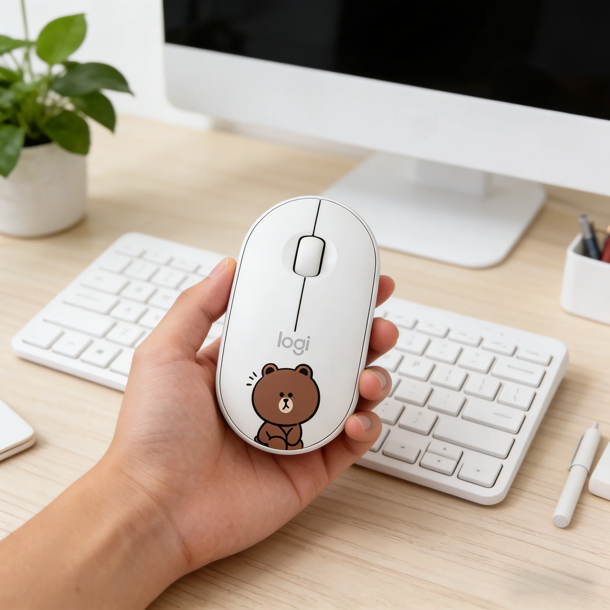Logitech M350 Wireless Mouse Slim Silent 2.4GHz Bluetooth 1000DPI 18 Months Battery Lightweight For PC Laptop Office Home