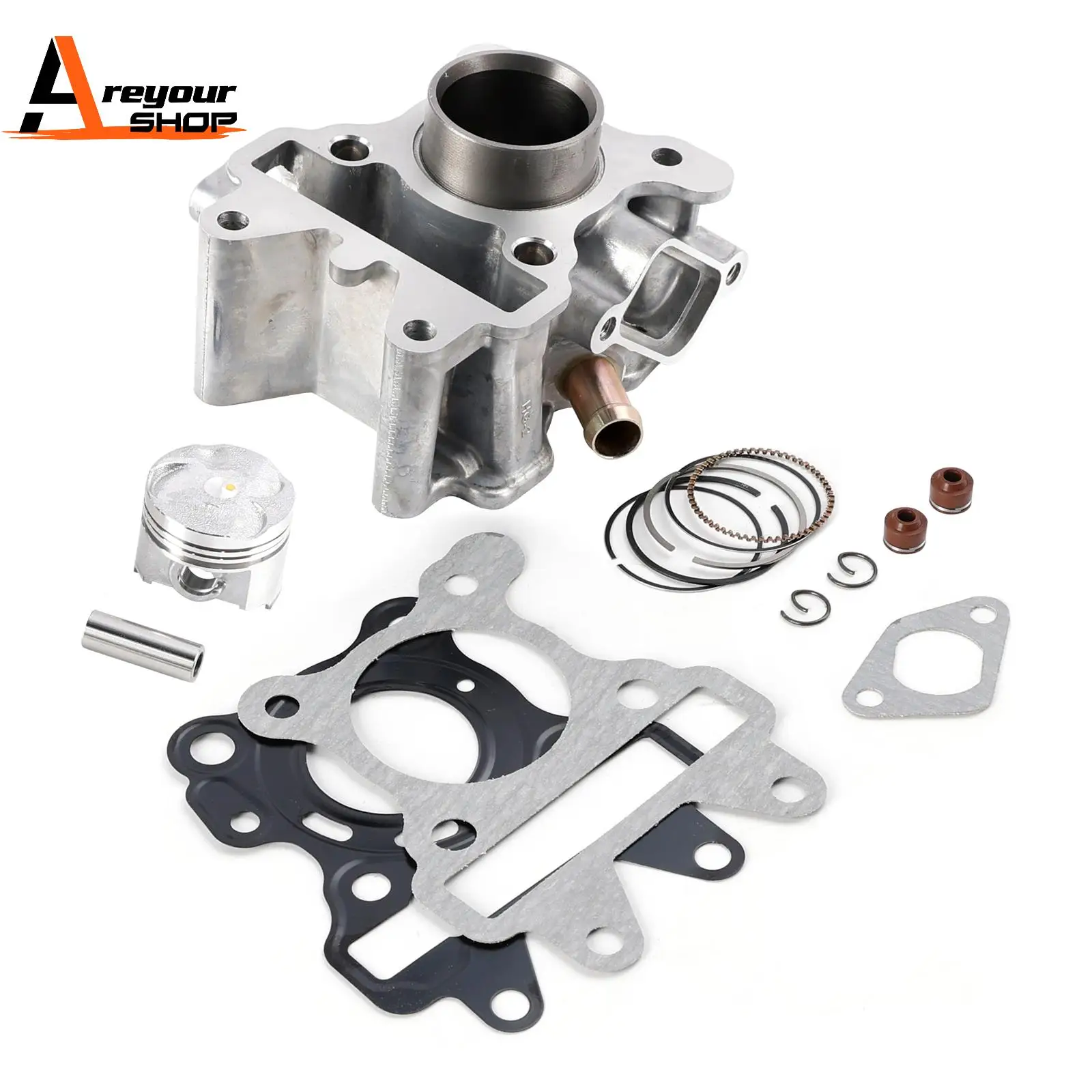 50cc Cylinder Piston Top End Kit for Yamaha Aerox Giggle Neos Vino 50 4T LC