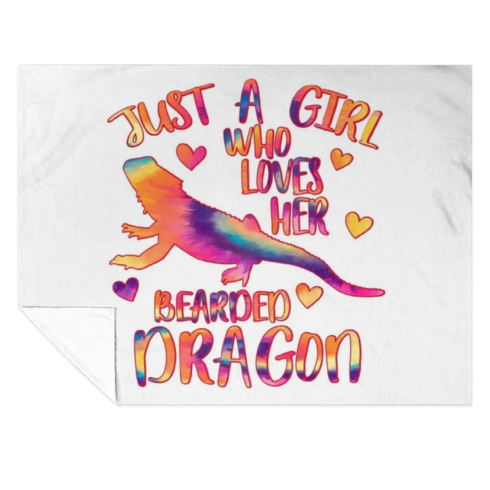 

Just a Girl who loves her Bearded Dragon Throw Blanket sofa bed Large Sofa Giant Sofa Blankets
