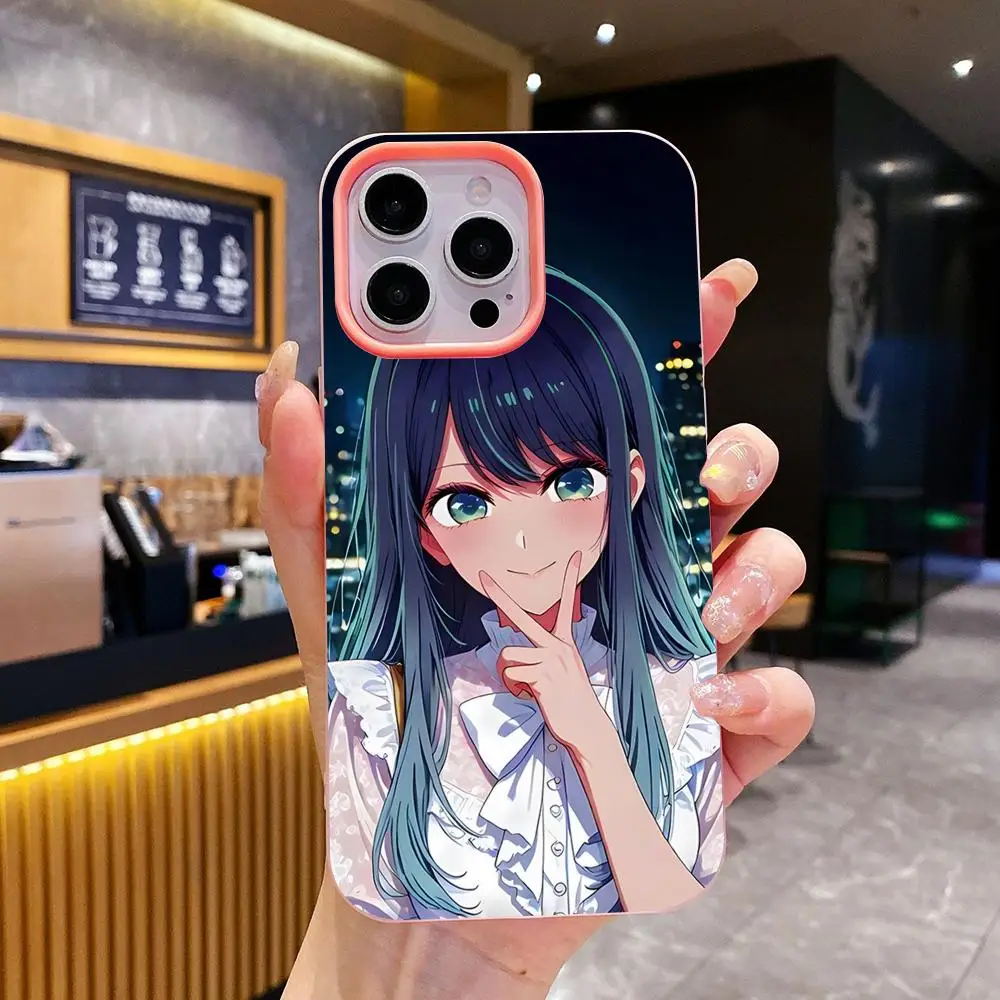 Oshinoko Akane Kurokawa Phone Case for iPhone 18 17 16 15 14 13 12 11 Air Pro Max Plus Jelly Dual Layer Pink Cover view 4