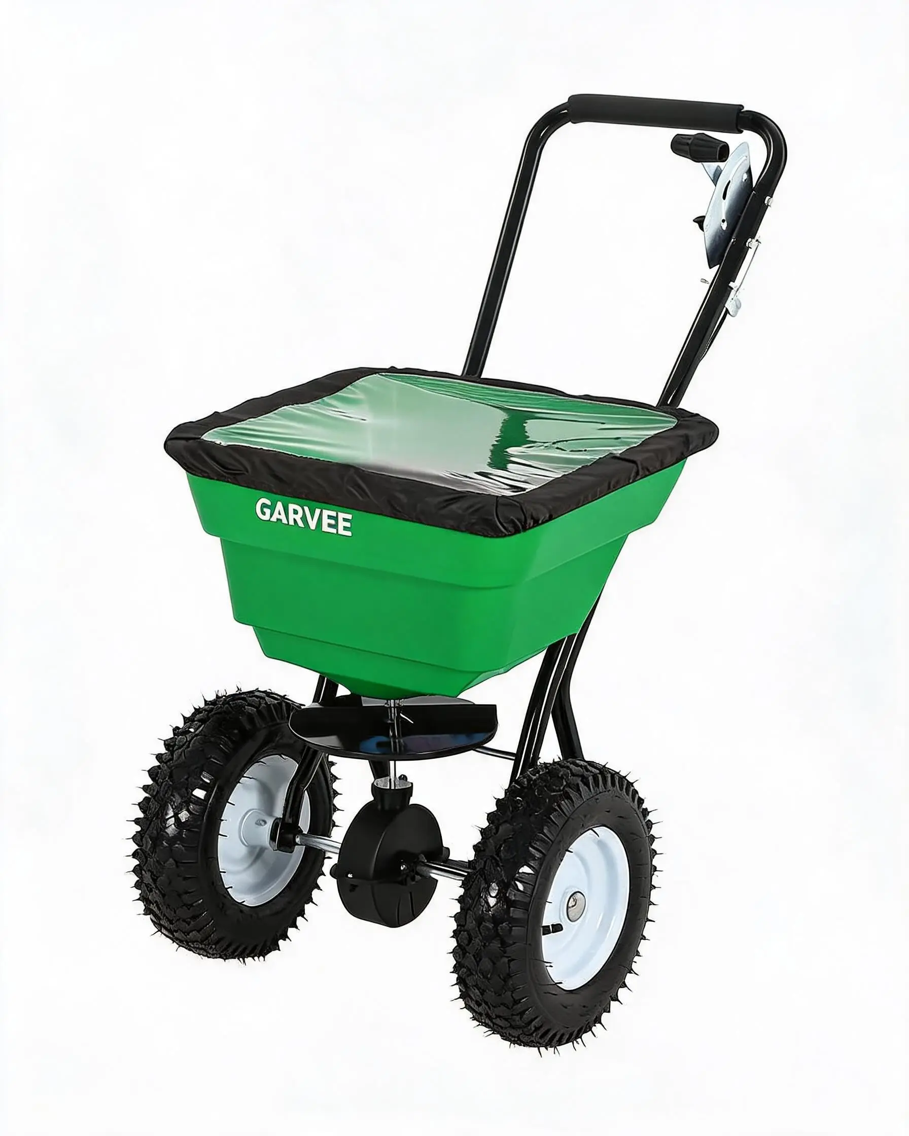 80 LBS Push Broadcast Spreader With 12FT Spreading Width 13Inch All-Terrain Wheels Adjustable Flow Control Heavy Duty Walk Behind Lawn Spreader For Fertilizer Grass Seed Ice Melt Salt - view 2
