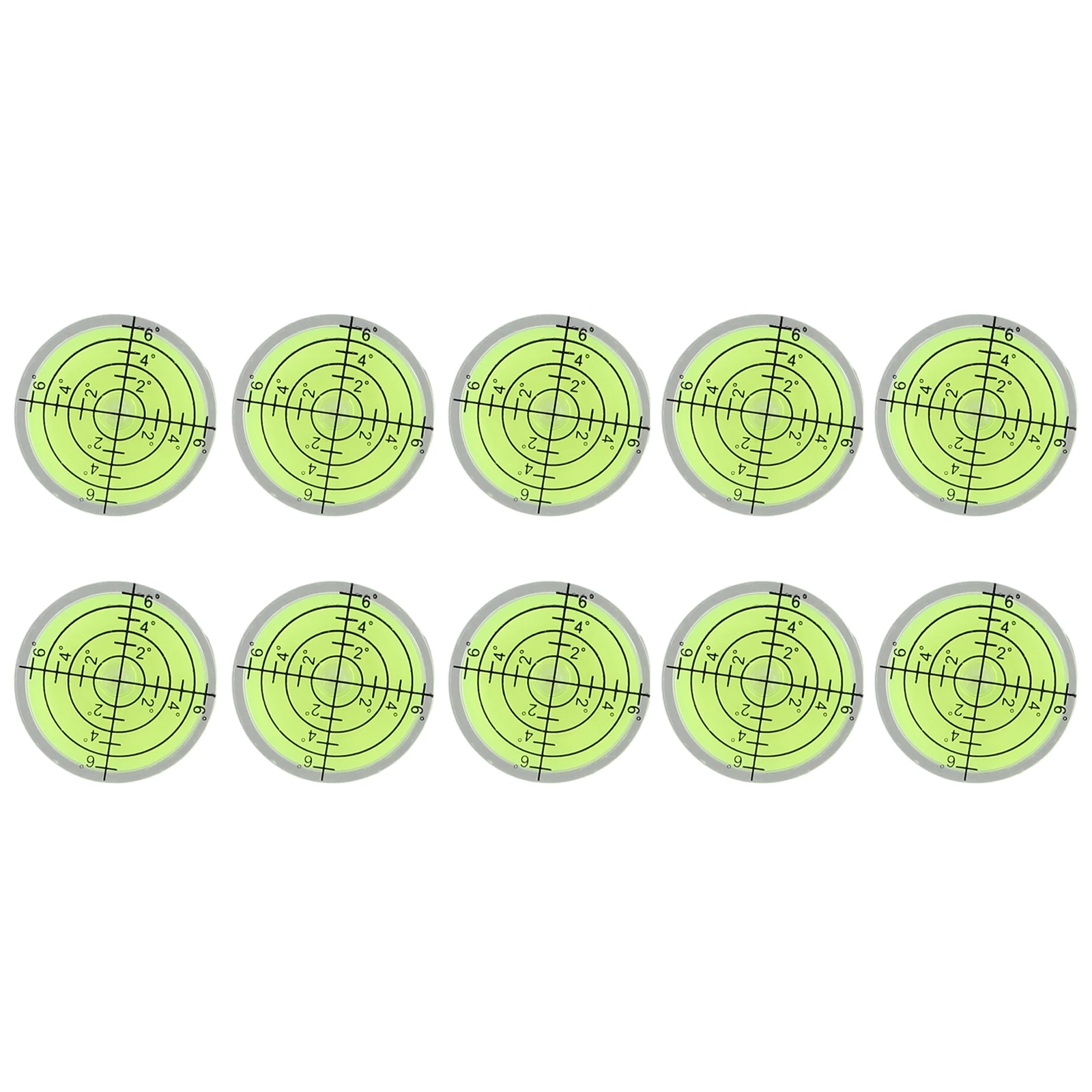 Horizontal Level Bubble Level Adjusting Level Measurements 10-Pack Acrylic Material Compact Size For Camera Leveling