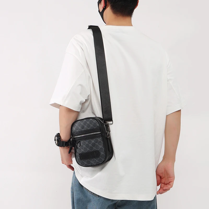 Bolsos cruzados pequeños para hombres, bolso de hombro informal, bolso de teléfono, bolso de mensajero para hombres, bolso de cámara de viaje, paquete de Honda, marca de lujo