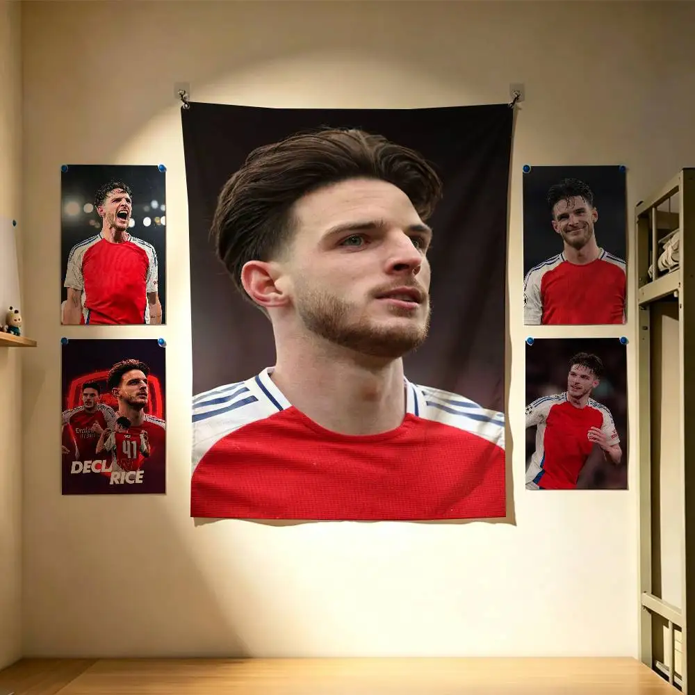

D-Declan Rice football player Flags Wall Hanging Background Art Banner for Bedroom Home Outdoor Decor