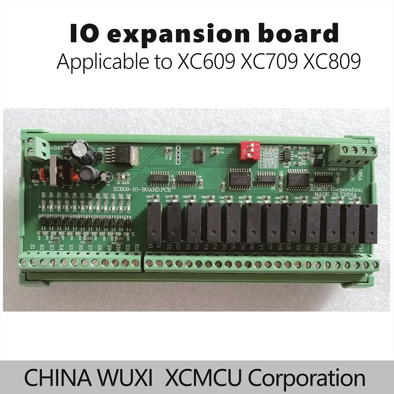 XCMCU CNC Control System IO Expansion Board 12 Input 12 Output For XC609M XC709M XC809M XC609D XC709D XC809D XC609T   RS485