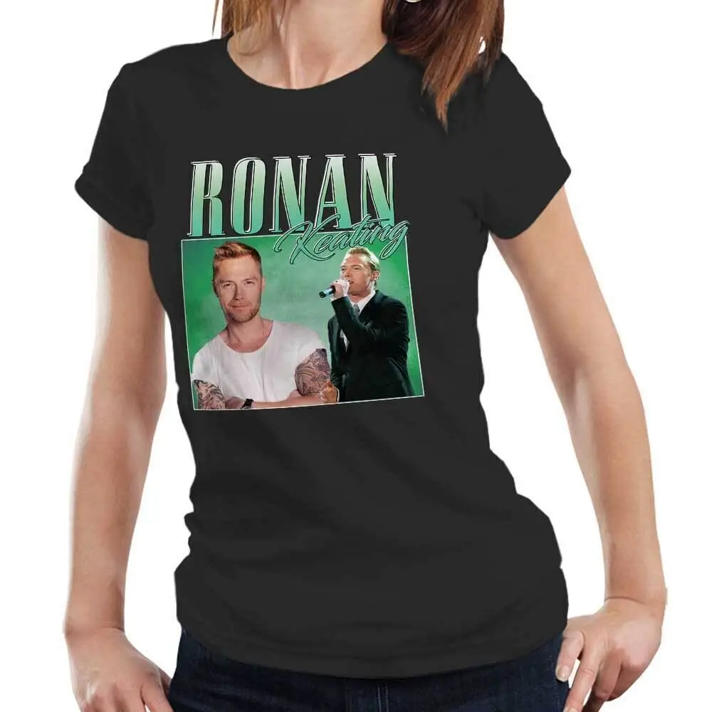 Ronan Keating Appreciation Fitted Ladies Tshirt Homage Throwback Stag Hen Do Fun