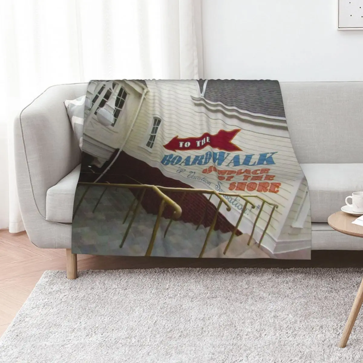 

To The BoardWalk! Throw Blanket Tourist Winter beds bed plaid Summer Beddings Blankets