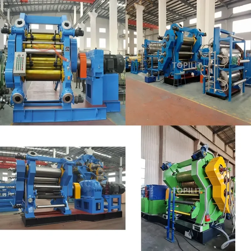 CE Certificate High Precision of Half Products 4 Roll Rubber Calender Machine Rubber Calender / 3 Rollers Calendering Machine