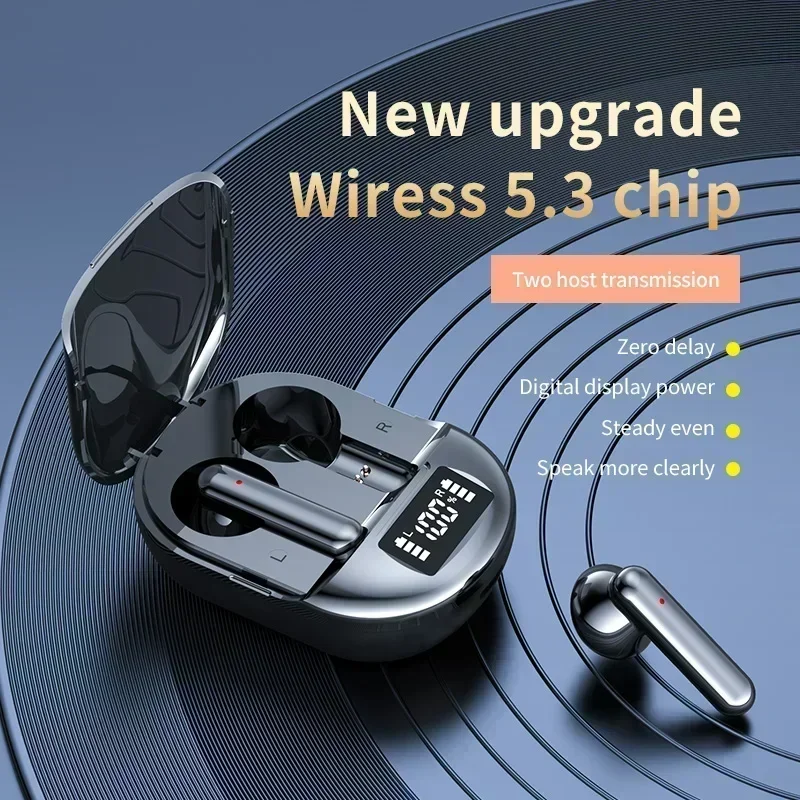 Headphone Ponsel In-Ear Headset Earbud Olahraga Tahan Air untuk Bluetooth Nirkabel K40 TWS Earphone Mini Stereo HiFi True