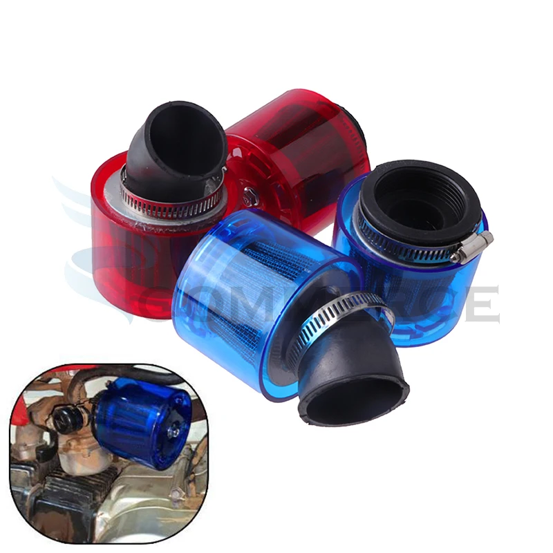 Motorcycle 35/38/42/45/48-50mm Bend Elbow/Stright WaterProof Air Filter Cleaner For 50cc-250cc ATV Pit Dirt Bike Motorbike Parts