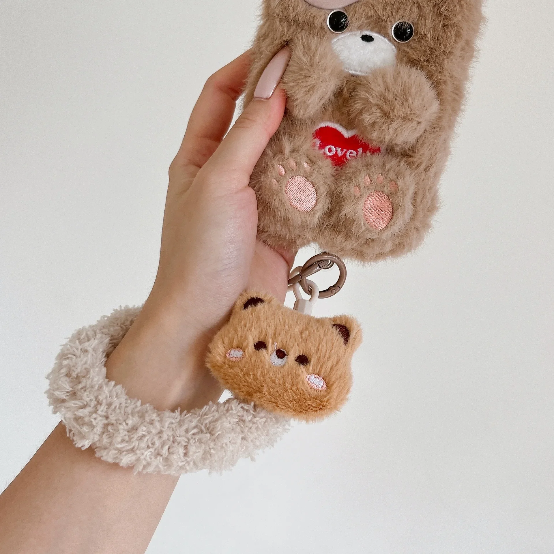 

Осень-зима плюшевый мини-талисман чехол для телефона подвески сумка японский/корейский брелки короткие ремешки сумка подвески ремни на запястье