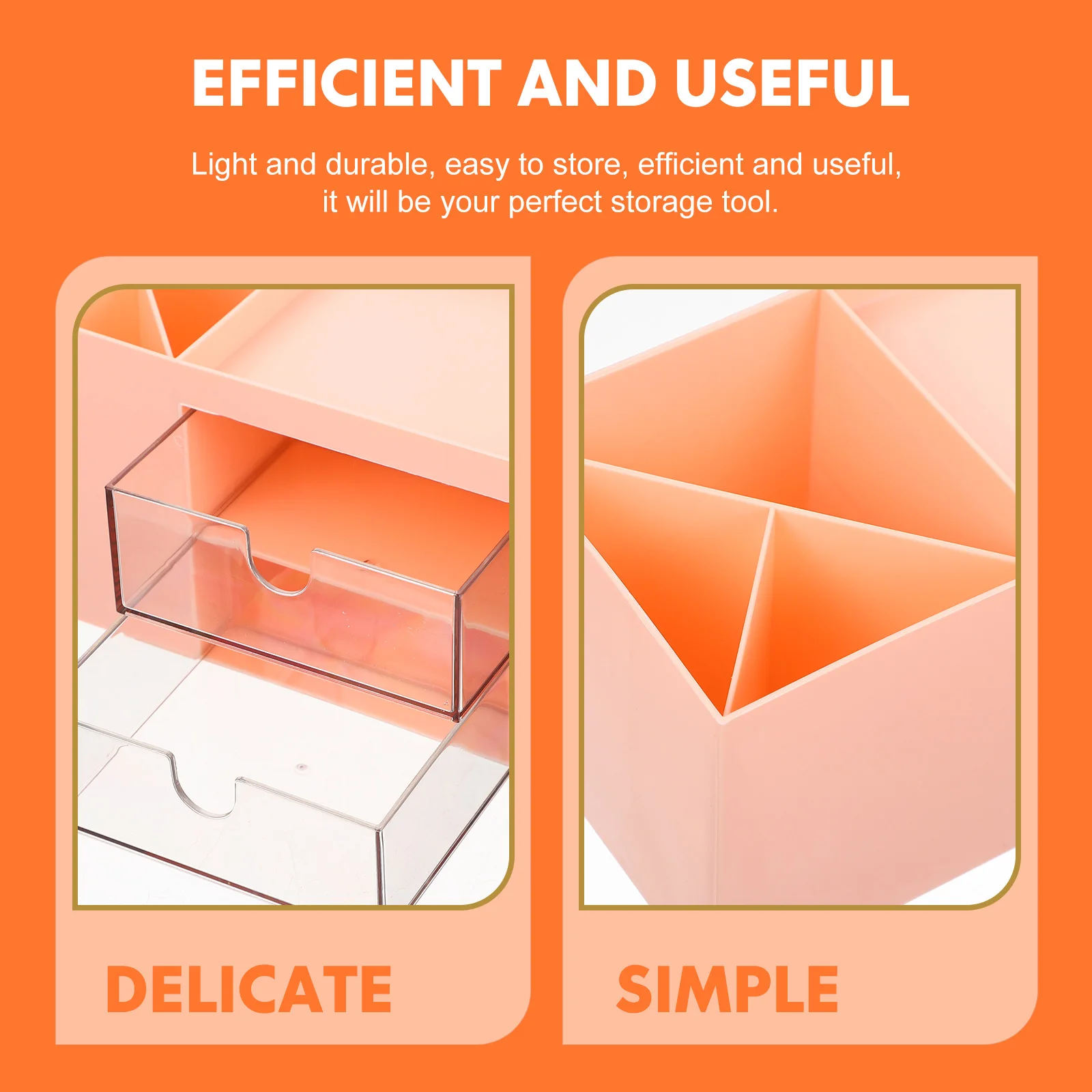 

Bathroom Makeup Organizer Scientific Structure Storage Box Holder Long Lasting Use Bathroom Makeup Organizer