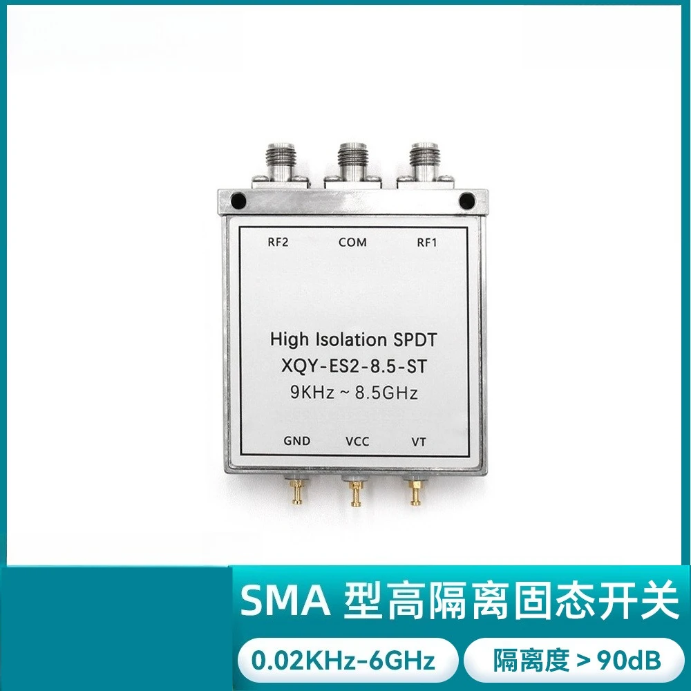XINQY High Isolation RF Microwave Coaxial Switch, Low Loss Solid State SPDT Switch