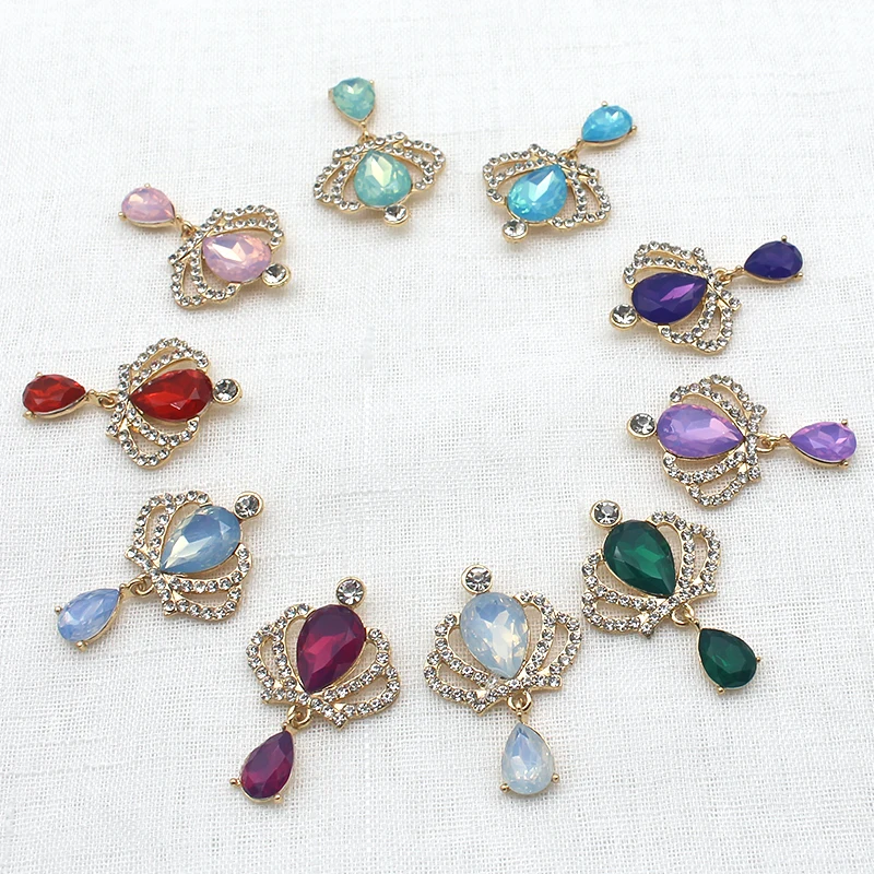 

10 шт./лот, 50*32 мм, принадлежности для рукоделия, аксессуары Diy Manualidades, декоративные пуговицы со стразами для одежды