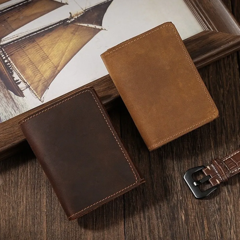 

High Quality Genuine Leather Card Holder Thin Multi Card Slot Business Card Case Portable Card Wallet Women