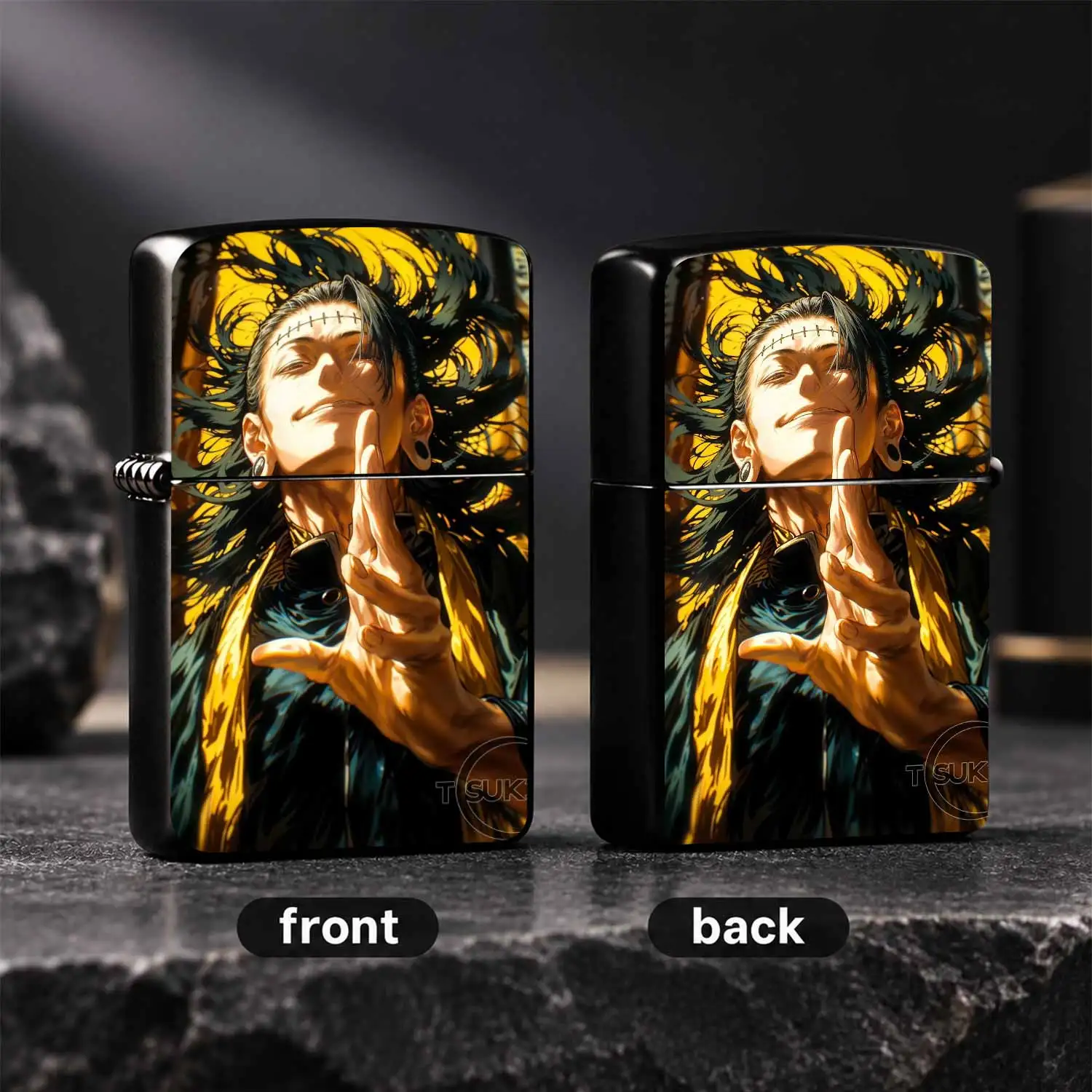 Anime Jujutsu World Character Geto Limited Portable Lighter Trendy Art Peripheral Ornament Daily Carry Friendly Gift All-Scenario Universal Durable Practical High Atmosphere Collectible Accessory A Humorous And Interesting Lighter