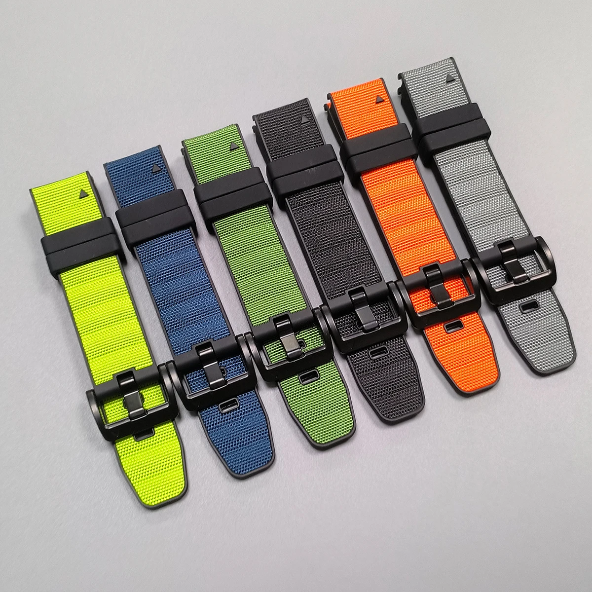 Nylon + Silikon 22/26 mm Armband für Garmin Quatix 8 7X QuickFit Band Fenix8 Pro 7X 7 6/Forerunner 970 965 745/Descent Mk3i Armband