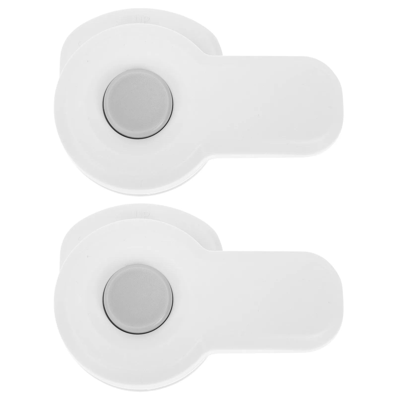 

2Pcs Refrigerator Child Lock for Oven Cabinet Doors Child Safety Lock with Button Release Anti-Scalding Secure Fastening