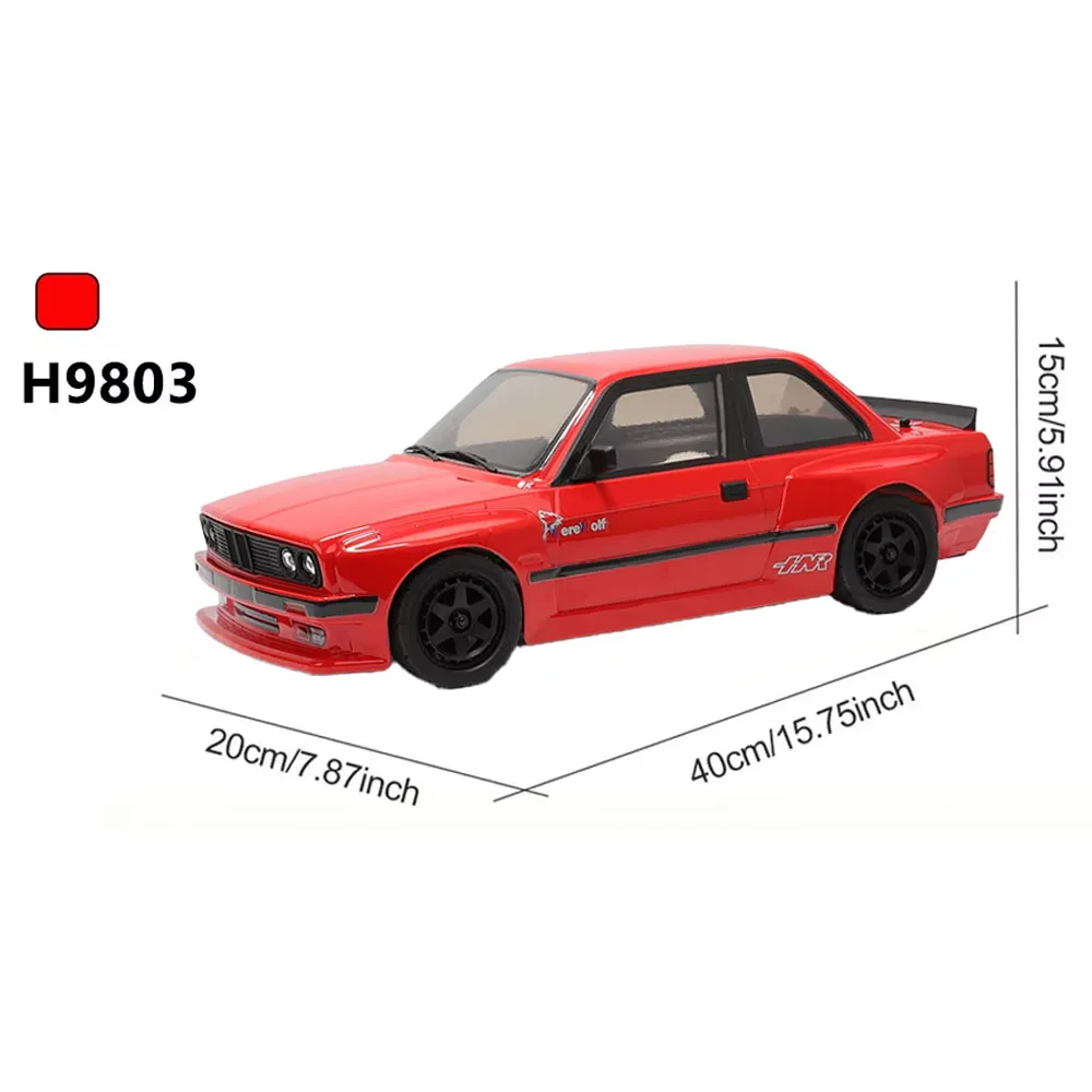 H9803 1/10 RC Car 4WD Brushless RTR Racing Drift Vehicle 2.4G Electric Remote Control Car Model Toy Suitable As A Gift