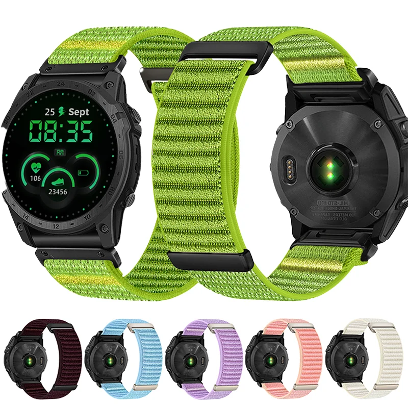 Magic Tape Nylon for Garmin Fenix 8 7X 7 Pro Fenix 6X 6 5X 5Plus Tactix 7 Forerunner 965 955 Enduro Sport Bracelet Correa