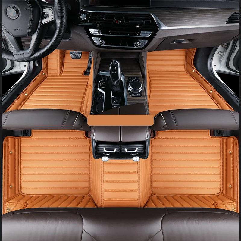 

Car Floor Mats For SEAT Ibiza 6J 6P MK4 2008~2017 Waterproof Rugs Durable Carpets Luxury Leather Mat Car Accessories 2009 2010