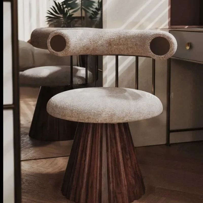Modern Italian light luxury bedroom makeup chair Nordic dressing stool