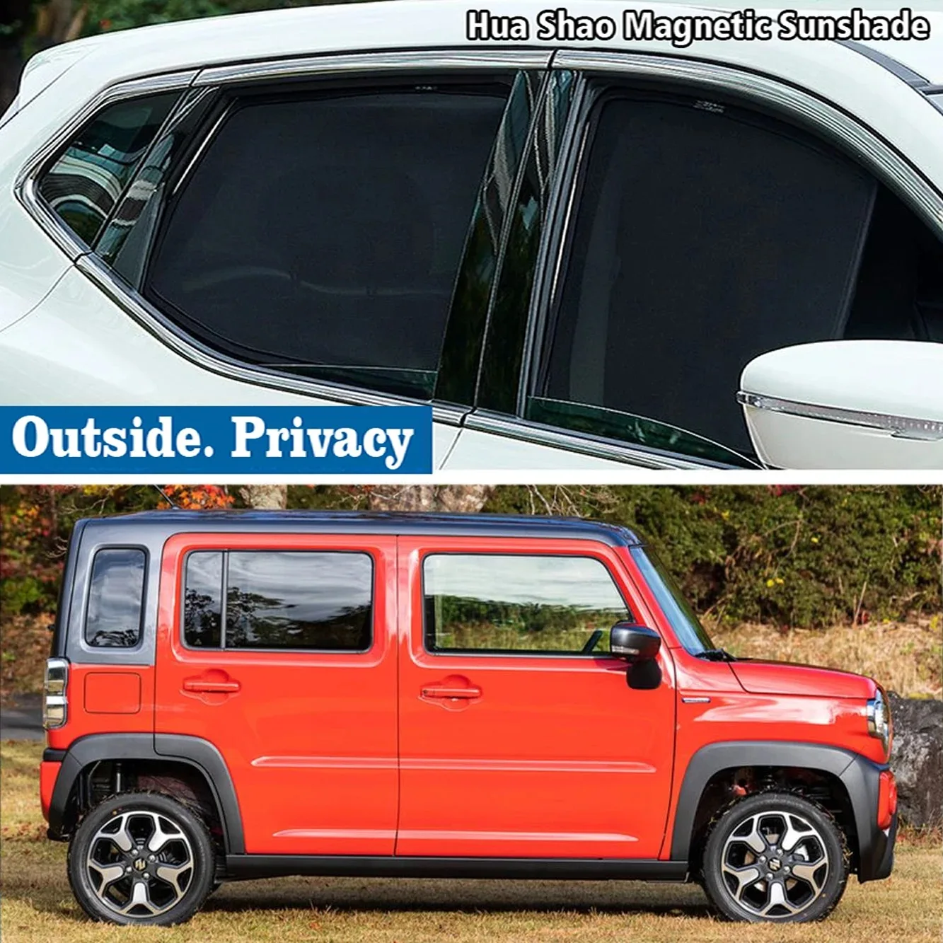 

for Suzuki Hustler MR52S MR92S 2020 - 2023 Magnetic Car Sunshade Shield Front Windshield Frame Curtain Sun Shades Accessories