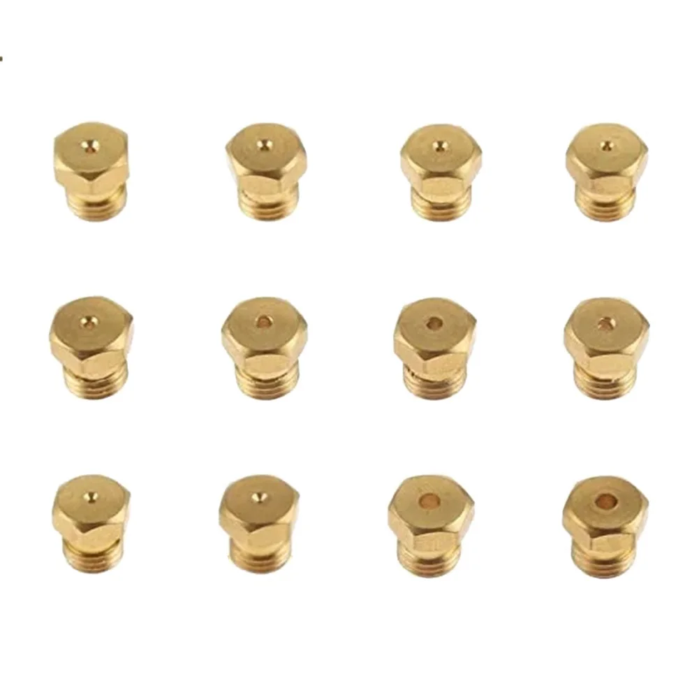 Natural Gas Convert Brass Burner Nozzle Solid Brass Construction 11 Orifice Sizes Precision Orifice Sizes Gold