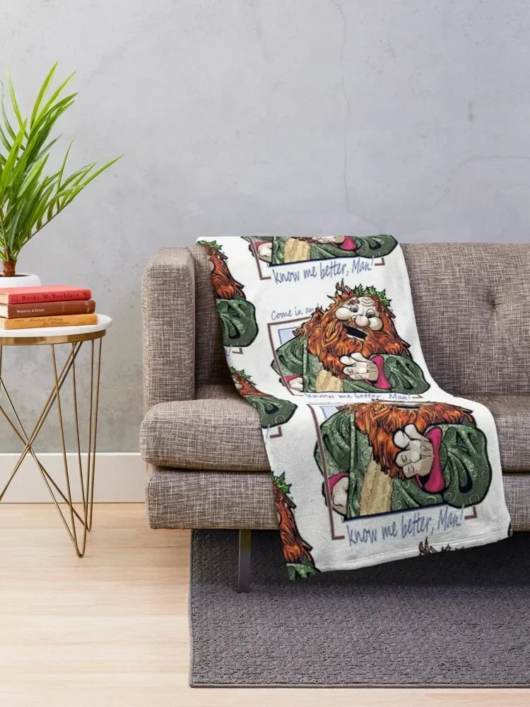 Ghost Of Christmas Present Throw Blanket manga heavy to sleep Hair Blankets