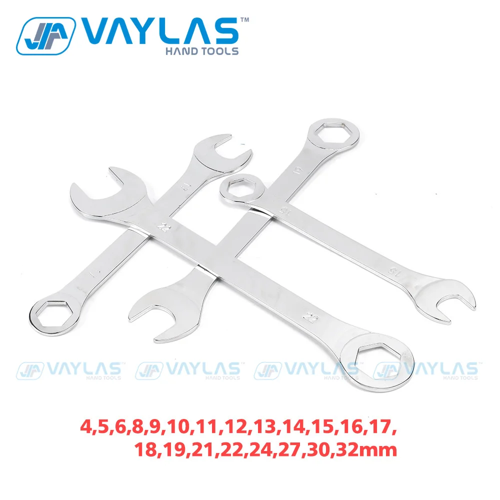 4-32mm Super-Thin Combination Open End Socket Wrench Spanner Double Head Ultra-Thin Spanner Set Universal Repair Hand Tools