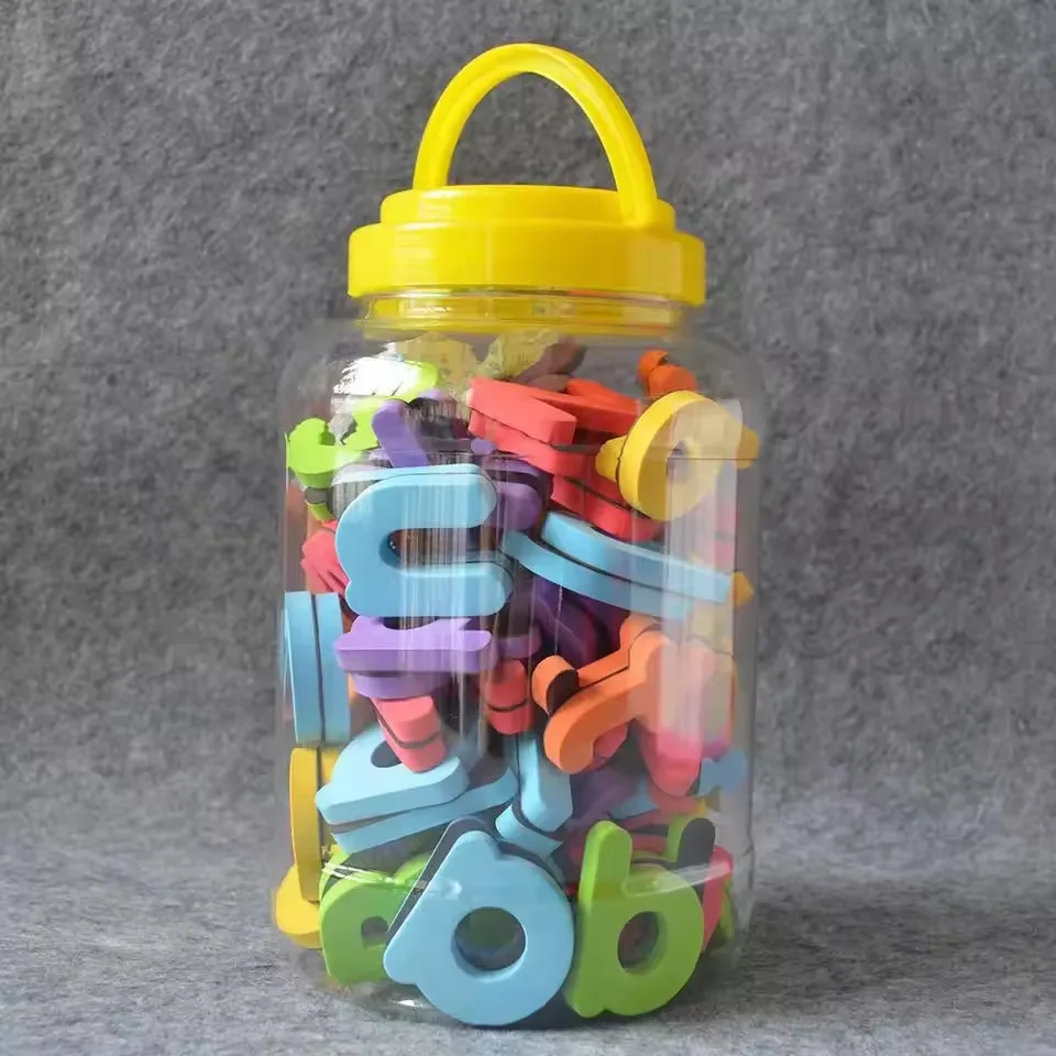 ชุดของเล่นเสริมพัฒนาการเด็ก EVA Magnetic Alphabet: ตัวอักษรแม่เหล็กหลากสี 104 ชิ้น สำหรับเด็กเล็ก