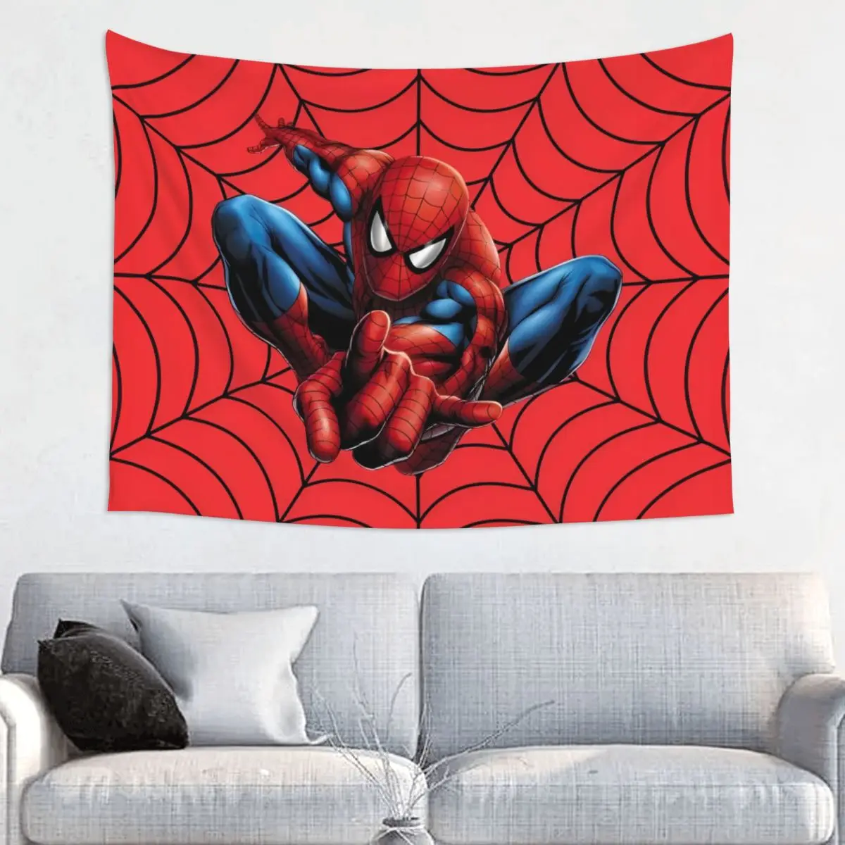 Spider Man Wall Tapestry Decorative Tapestries Poster for College Dorm Wall Hanging Decor