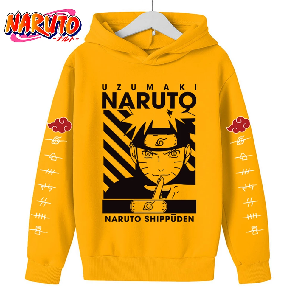 

2023 New Naruto Children's Clothing Baby Boys Hoodies Autumn Kids Clothes Kakashi Japanese Anime Boys Sasuke Costume