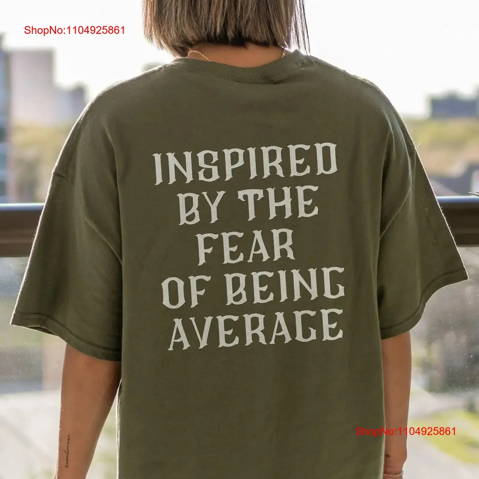 

Вдохновленная футболка Fear Of Being Average с мотивационными цитатами, уличная одежда большого размера, вдохновляющий предприниматель, успешный мозг