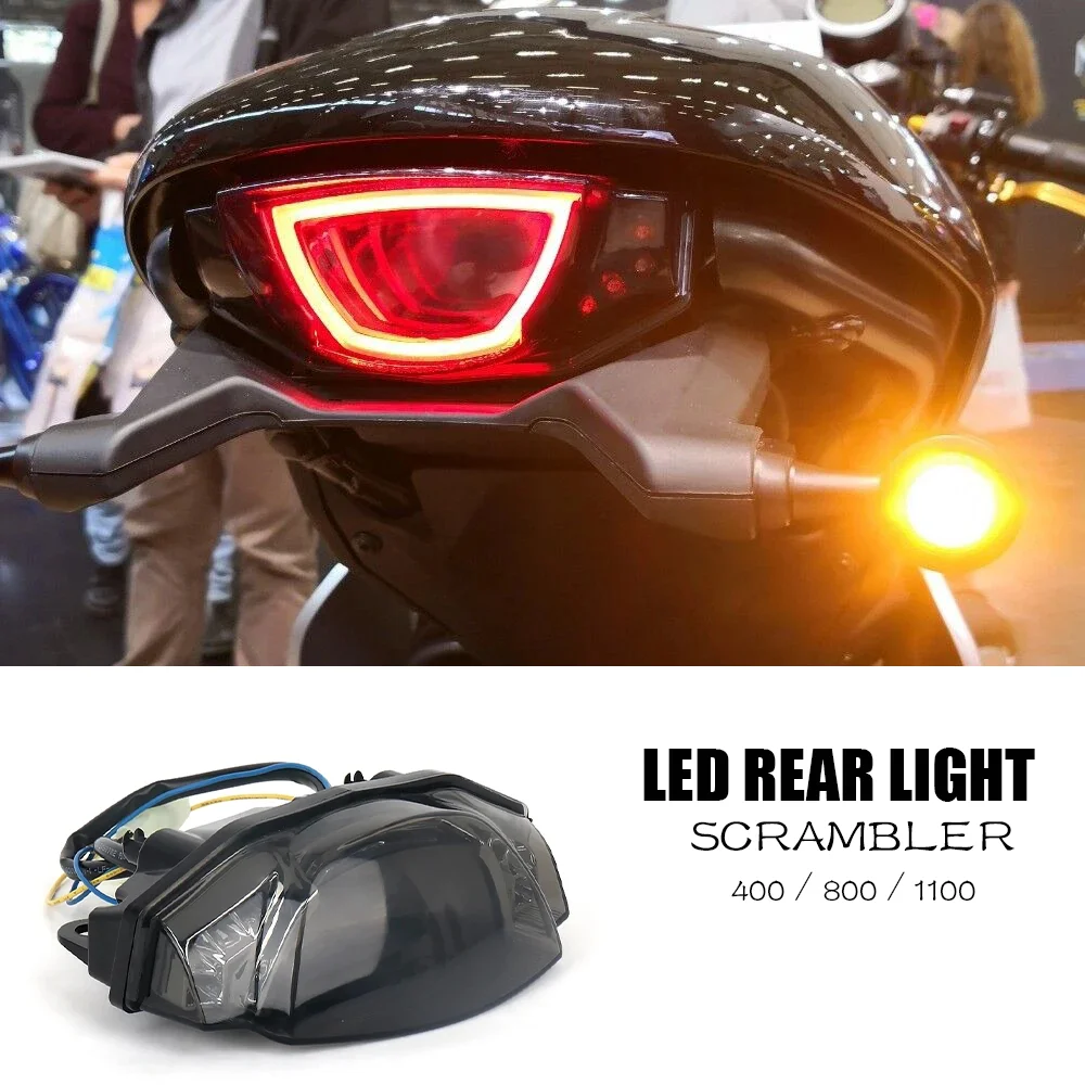 

for DUCATI Scrambler 1100 Scrambler800 Scrambler400 LED Rear Light Turn Signal Lamp Scrambler 400 / 800 / 1100 Parts