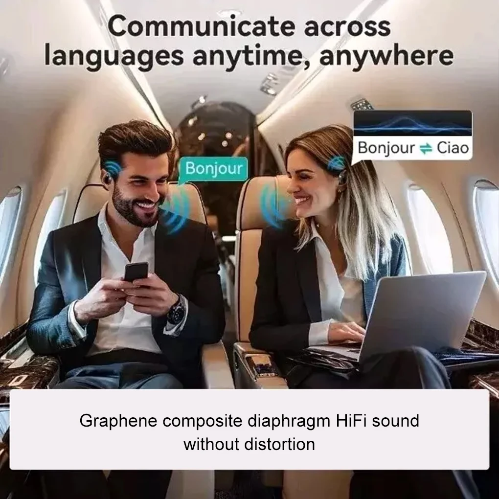 Lekkie słuchawki douszne z technologią przewodnictwa powietrznego dla naturalnego dźwięku - dźwięk radia 9D